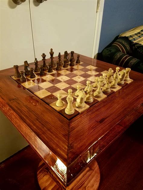 Check spelling or type a new query. I saw a Chess Board Table on /r/DIY and made one myself - Curly Maple & Purpleheart #handmade # ...