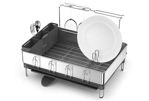 Take up minimal counter space, and hold your wet items. Simplehuman Steel Frame Dish Rack — Tools and Toys