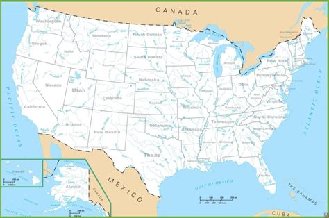 Geography Map Of Usa Large Geography Map Whatsanswer
