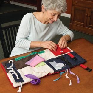 If the elderly fall down, it may be difficult for them to request for help. Gifts for Those with Dementia or Alzheimers | Fidget quilt ...