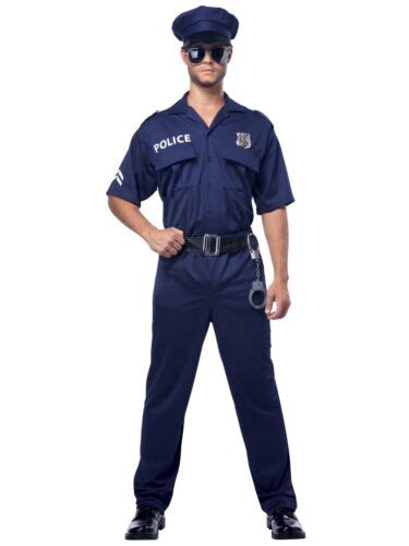police officer policeman cop copper uniform role play adult mens costume plus 19519149179 ebay