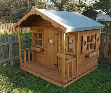 6x6 Wooden Childrens Playhousewendy House Top Quality Heavy Duty Inc