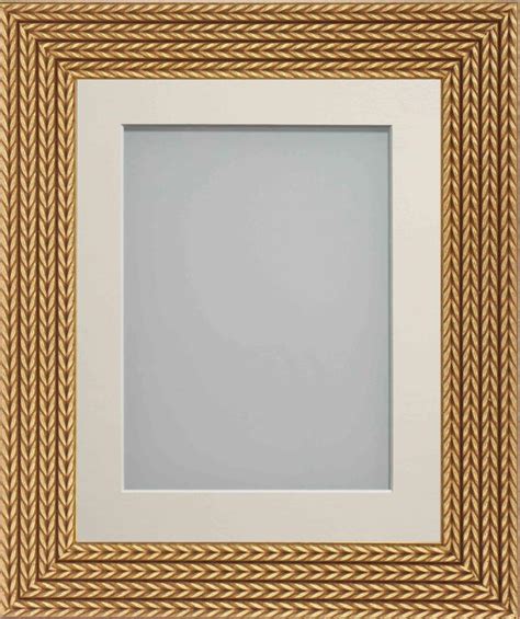 Ledbury Gold 16x12 Frame With Ivory Mount Cut For Image Size 12x10