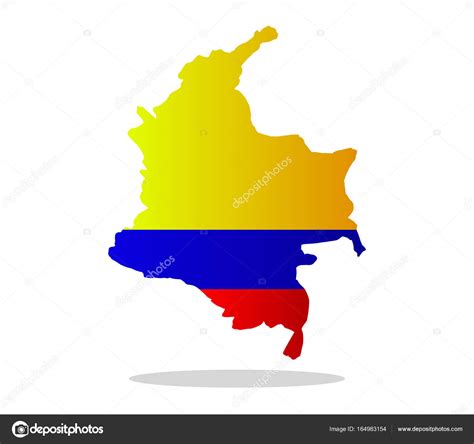 Imagenes Mapa De Colombia Silueta Mapa De Colombia Vector De Stock Images