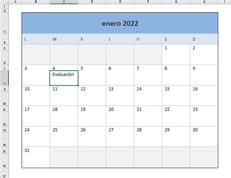 Descarga El Calendario 2022 En Excel Listo Para Imprimir • Excel Total