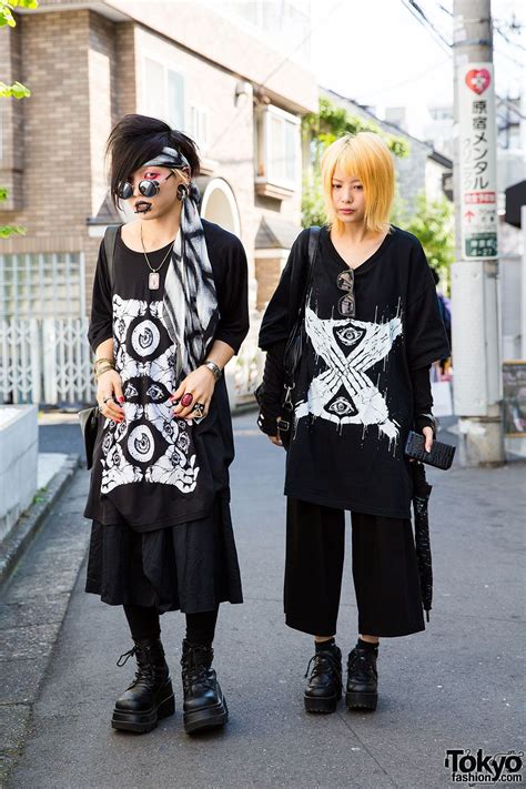 Harajuku Goth Street Styles W Oversized M E T Shirts Barokue And Demonia Asian Street Style
