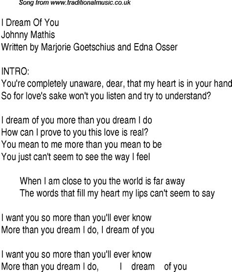 Top Songs 1945 Music Charts Lyrics For I Dream Of You