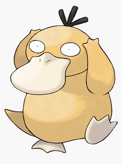 It has a light blue color with a cream underbelly. Psyduck - Pokemon Characters, HD Png Download - kindpng