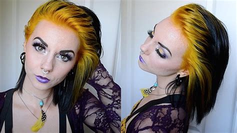 Aminifeo, alexander arzu, les bacon and others. Yellow & Black VEGAN DYE Tutorial - YouTube