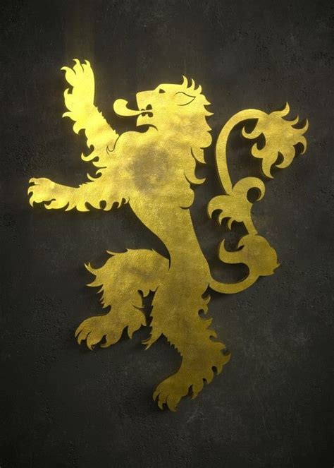 Game Of Thrones Golden Emblems House Lannister Displate Artwork By