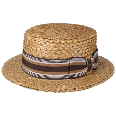Vintage Wheat Boater Straw Hat By Stetson 8900