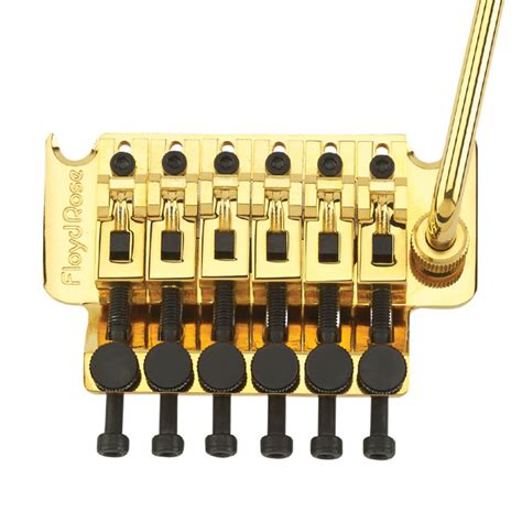 Floyd Rose Original Double Locking Tremolo System Gold Glued To Music