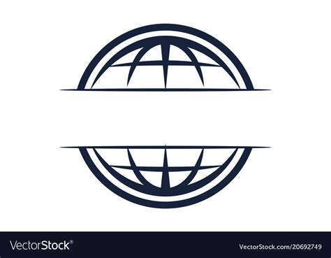 World Logo Template Royalty Free Vector Image Vectorstock