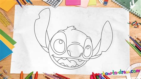 How To Draw Stitch Easy Step By Step Drawing Lessons For Kids