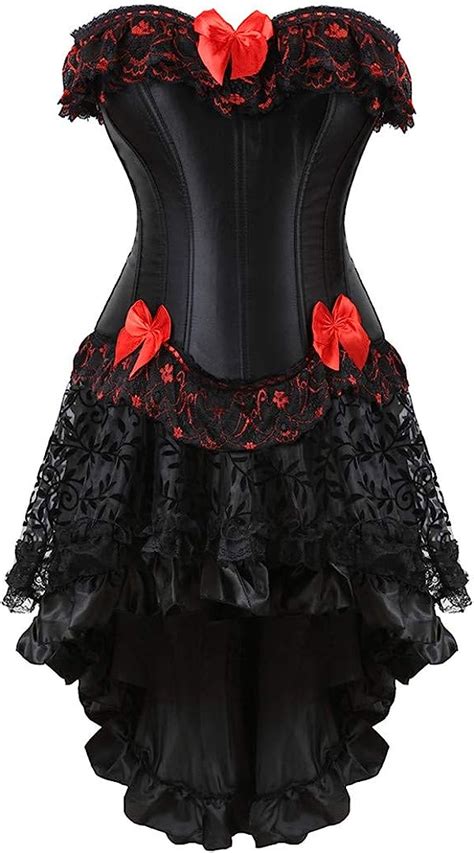 Buy Kranchungel Steampunk Corset Skirt Renaissance Corset Dress For