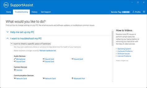 How To Run A Diagnostic Test Using Supportassist Dell Us