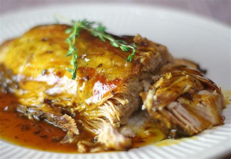Gone are the days of dry, overcooked pork. Roasted Pork with a Honey Balsamic Wine Sauce — Home ...
