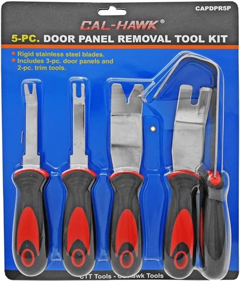 5pc Stainless Steel Auto Trim Door Panel Molding Removal Tool Kit By