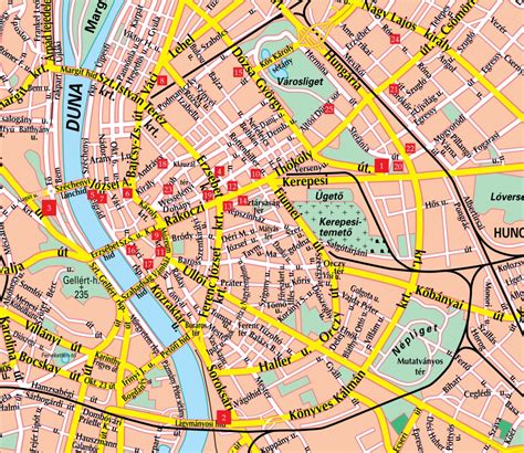 Budapest Street Map Printable Free Printable Maps