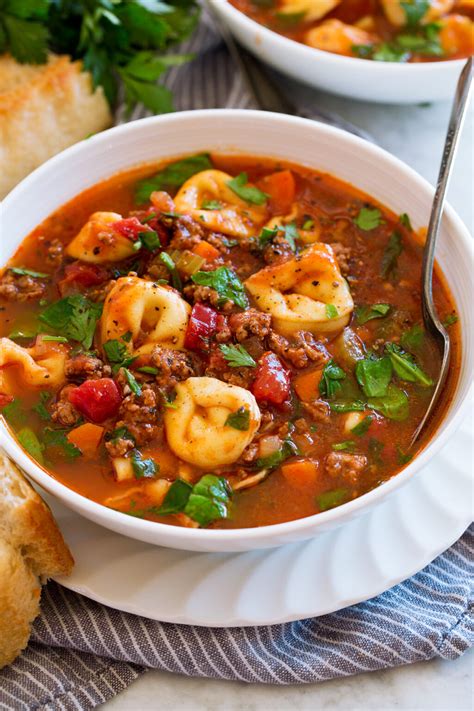 Tortellini Soup With Beef Cooking Classy