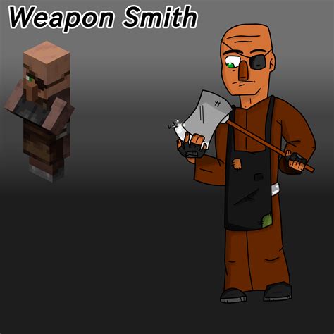 I Tried To Draw The Weapon smith ( i don't know how to draw hands
