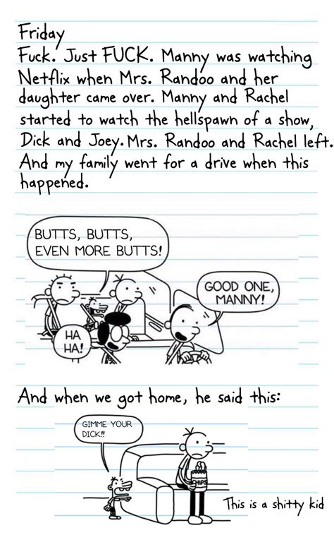 Diary of a wimpy kid. Diary of a Wimpy Kid: Greg vs. Manny (PAGE 1) : LodedDiper