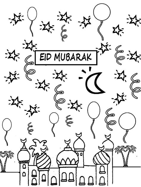 Eid Mubarak 3 Coloring Page Free Printable Coloring Pages For Kids
