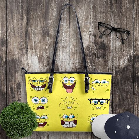 Spongebob Squarepants Bag Spongebob Squarepants Leather Tote Bag No6