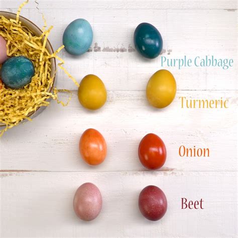 Naturally Dyed Easter Eggs