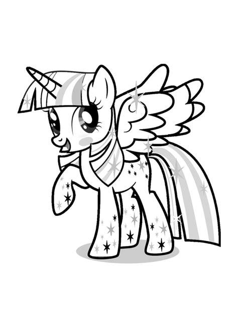 You can meet her in the my little pony series with her friends such as rarity, rainbow dash, fluttershy, twilight sparkle, pinkie pie.here you can know more detail her or her freinds. Twilight Sparkle Coloring Pages - Best Coloring Pages For Kids