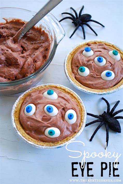 The Kurtz Corner Easy Diy Halloween Treats Chocolate Eye Pie