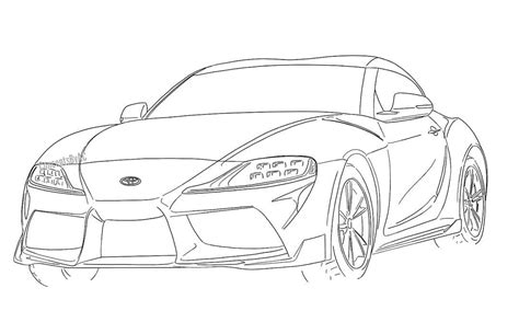 Toyota supra toyota cars cars coloring pages colouring pics car design sketch car sketch pictures to draw car pictures garage drawing. MKV Toyota Supra Photoshops & Renders based on FT-1 ...