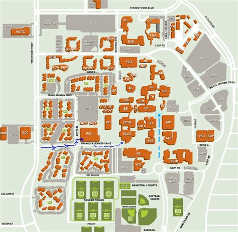 Directions To The Ecss Building At Ut Dallas K 12 Outreach The