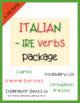 Italian Ire Verbs Package Present Tense Il Presente Indicativo