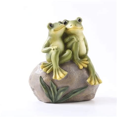 Resin Frog Couple Figurines Love And Togetherness