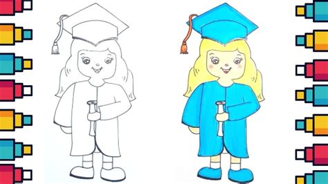 How To Draw Graduation Girl Youtube