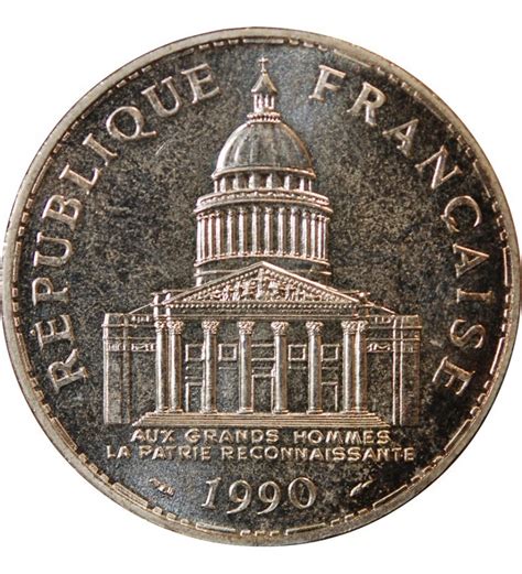 Pantheon 100 Francs Argent 1990 Argent Sup Suffren Numismatique