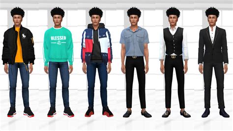 Sims 4 Hbcu Black Simmer Student Lookbook Male Cc 2 Desire Luxe