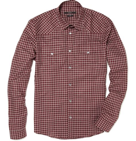 Gucci Plaid Shirt With Chest Pockets Mr Porter Casual Shirts For