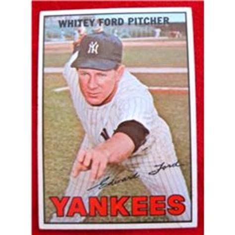 Included, where data is available, is a 1955 new york yankees opening day starters list, a 1955 new york yankees salary list, a 1955 new york yankees uniform number breakdown and a 1955 new york yankees primary starters list: 1967 Topps #5 Whitey Ford Baseball Card