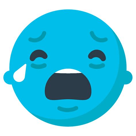 Loudly Crying Face Emoji Clipart Free Download Transparent Emoticon