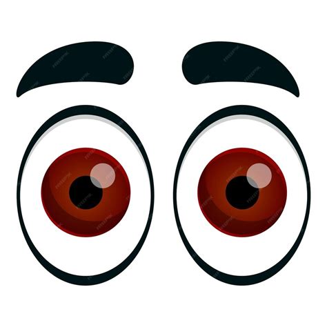 Premium Vector Surprised Eyes Icon Cartoon Of Surprised Eyes Vector