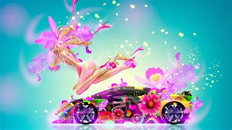 Super Car Tony Kokhan Colorful Lamborghini Wallpapers Hd Desktop
