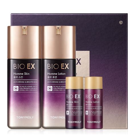 Naturally nourishing · natural skin care · pledge to carry reusables Tony Moly Bio EX Homme Skin Care Set - Korean cosmetic ...