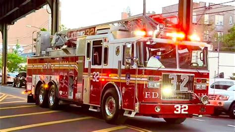 🌟 First Seagrave Ladder In 17 Years 🌟 Fdny Ladder 32 Comes In Hot To