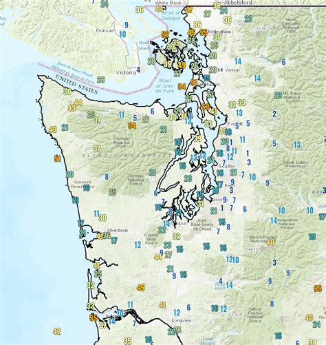 Nws Seattle On Twitter A Peak Gusts Winds Are Ramping Up Across