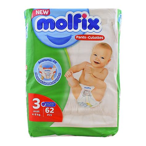 Purchase Molfix Pants No 3 Midi 4 9 Kg 62 Pack Online At Special