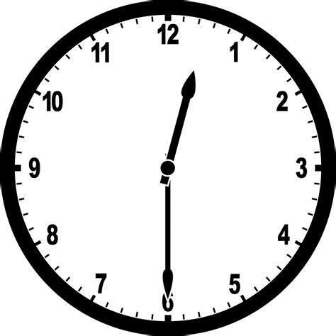 Clock 1230 Clipart Etc