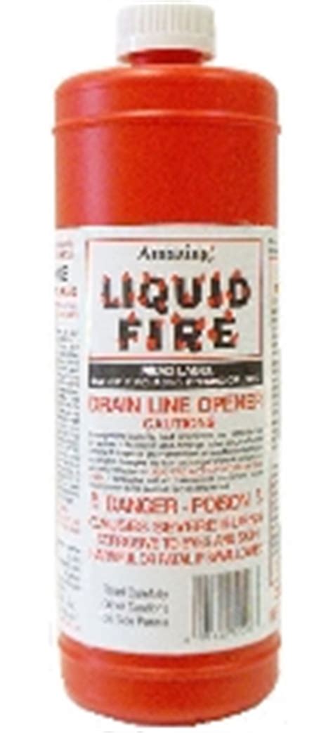 Check spelling or type a new query. Liquid Fire Drain Opener and Liquid Lightning Drain Opener ...