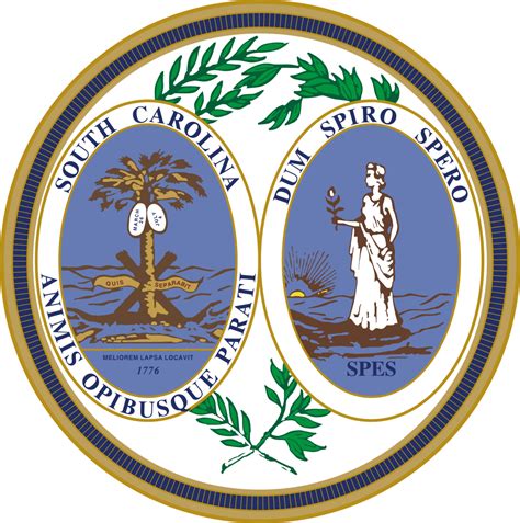 The right oval was originally the reverse side of the seal of south carolina, and it has our second state motto: File:Seal of South Carolina (Alternative).svg - Wikimedia ...